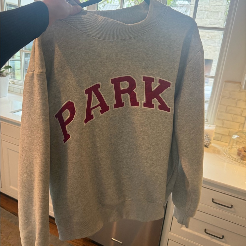 Grey 'PARK' Crewneck Sweatshirt - Women's